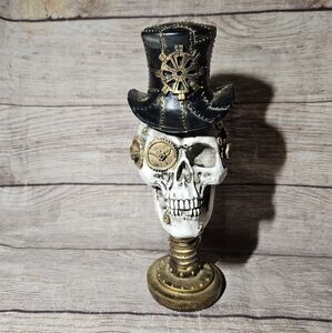 Seasons apothecary gothic steampunk skeleton top hat decor